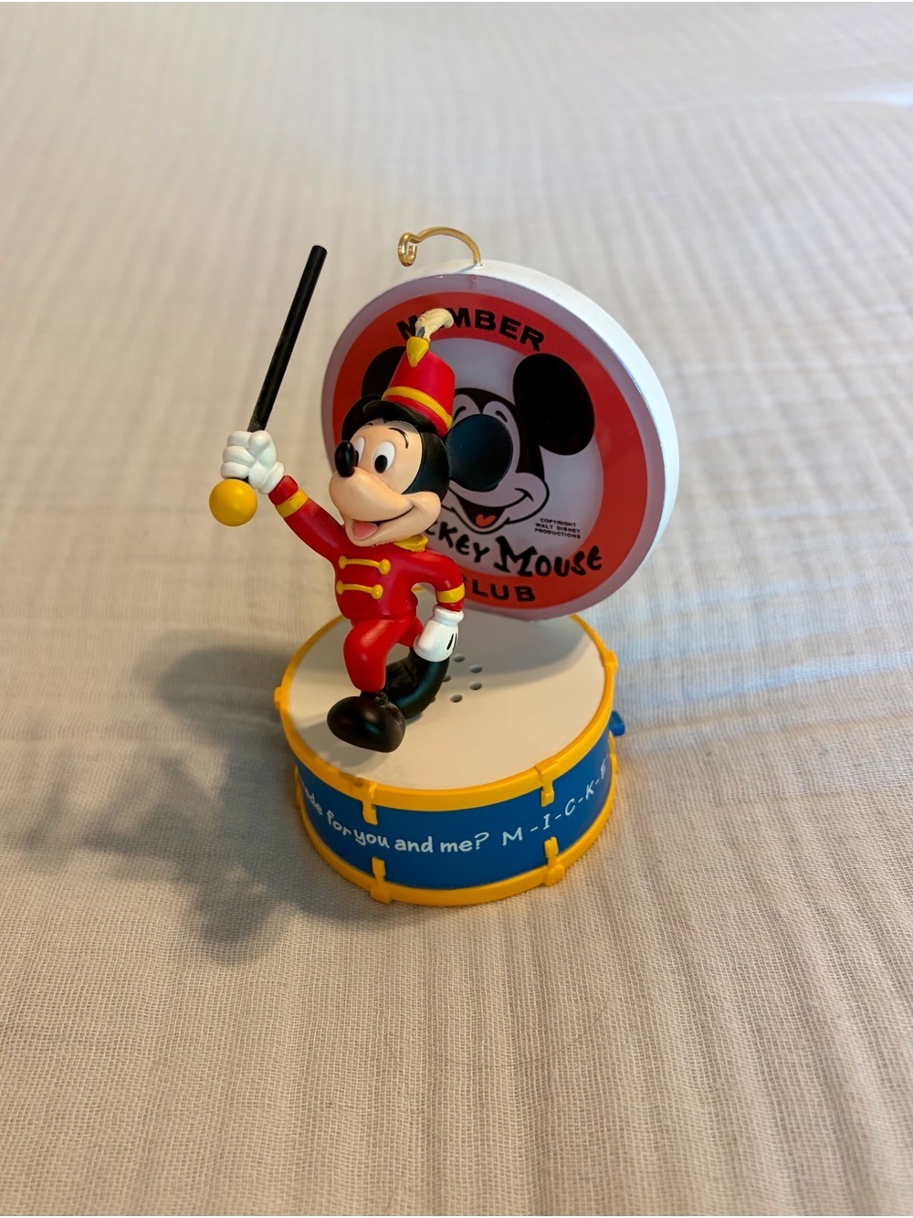 Vintage 2005 Mickey Mouse Club Figurine Ornament - Lights Up - Plays Theme Song
